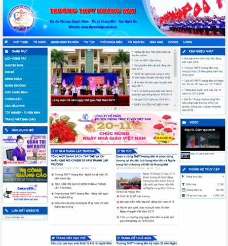 WEBSITE TRƯỜNG THPT