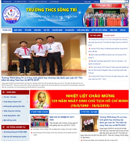 WEBSITE TRƯỜNG THCS